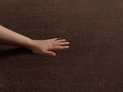 the carpet Relax Kurzflor-Teppich, waschbar, Braun, 160 x 220 cm