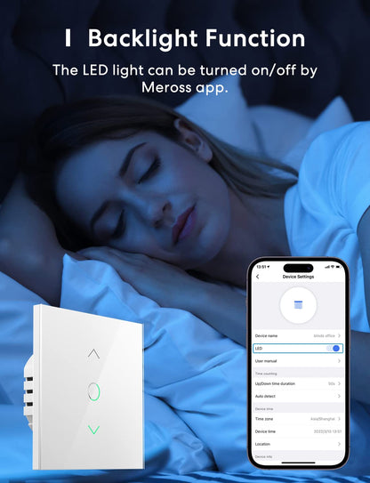 meross WLAN Rolladenschalter HomeKit Alexa Google - 4er Pack