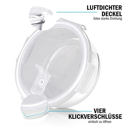 Igluu Meal Prep Glas-Frischhaltedosen rund 950 ml, 5er-Set