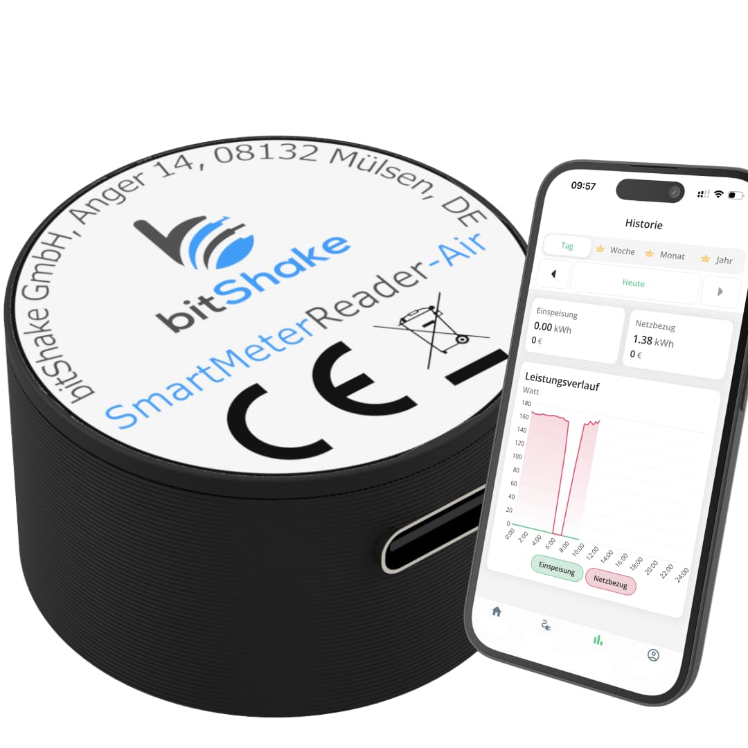 bitShake SmartMeterReader AIR – IR-Lesekopf mit WLAN und TASMOTA