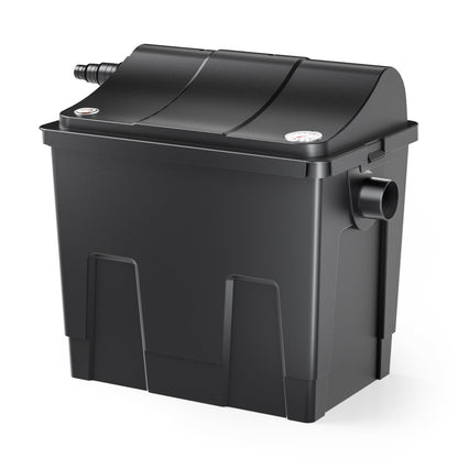 SunSun CBF-200A Bioteichfilter für Koi Teich - 6.000 l/h. Robuster, dunkelgrüner Kasten für die biologische Teichwasserreinigung in Koi Teichen.