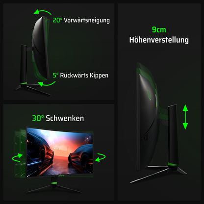 Aryond A32 V2 Curved Gaming Monitor - 32 Zoll QHD 180Hz