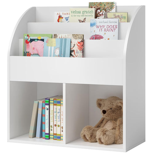 Bellabino Koro Kinder-Bücherregal, 5 Fächer, Holzwerkstoff, weiss