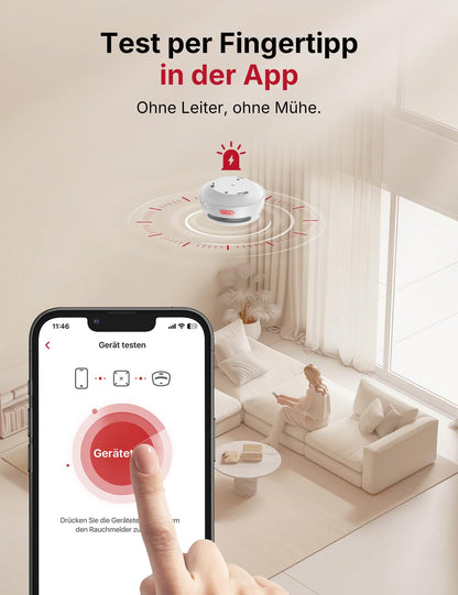 X-Sense Smart Rauchmelder XS01-M Set mit SBS50 Basisstation, 24 Stück