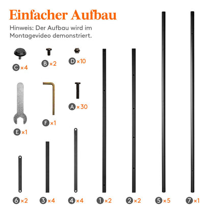 Lifewit Getränkekistenregal Metall für 3 Kisten, 450 kg, schwarz