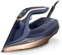 Philips Azur 8000 Dampfbügeleisen DST8050/20 mit OptimalTEMP in Dunkelblau mit SteamGlide Elite-Bügelsohle