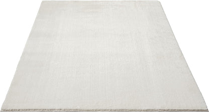 the carpet Relax Kurzflor Teppich in Felloptik, Creme, 300 x 400 cm