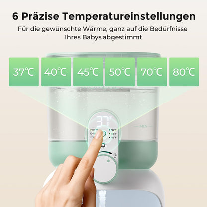 Momcozy Flaschenzubereiter Baby, Dual-Licht, 6 Temperaturstufen