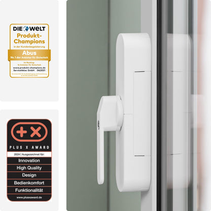 ABUS WINTECTO One Fenstergriff Smart mit Alarm Weiss gleichschliessend