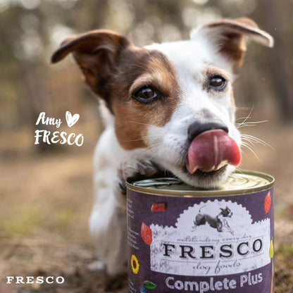 FRESCO Dog NassBarf Pferd Nassfutter hypoallergen, 12 x 400 g