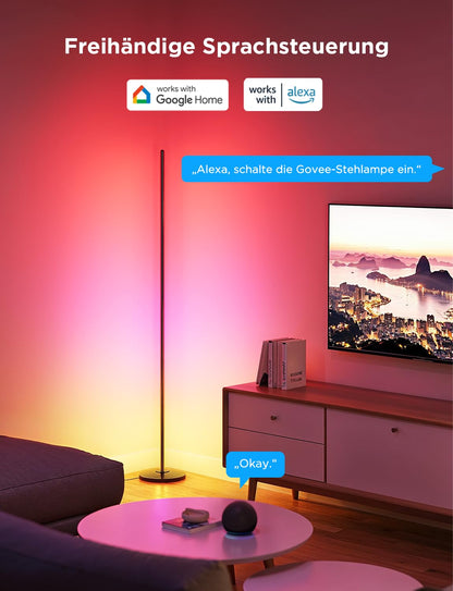 Govee Smarte RGBICW LED Stehlampe - 2er-Set Schwarz