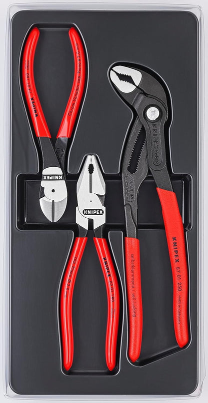 KNIPEX Kraft-Paket 00 20 10, 3-teiliges Zangen-Set