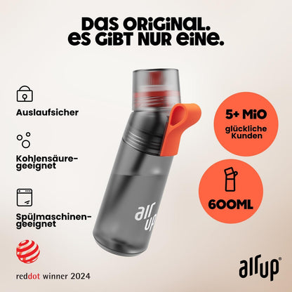 air up Twist Pro Trinkflasche Starter Set 600 ml mit 5 Pods