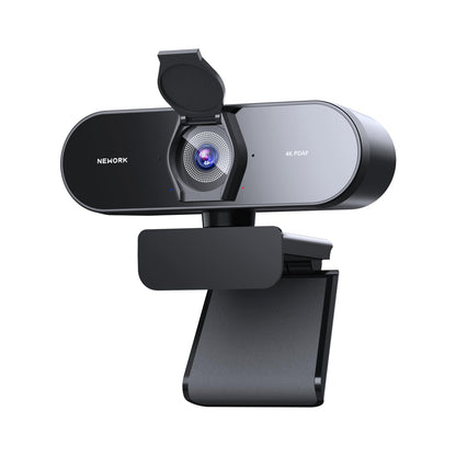 NEWORK EasyCam 502 Webcam 4K mit Dual-Autofokus und USB-A für Streaming und Videokonferenzen