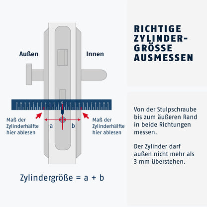 ABUS Profilzylinder D6XNP 35/50 mit Not- und Gefahrenfunktion