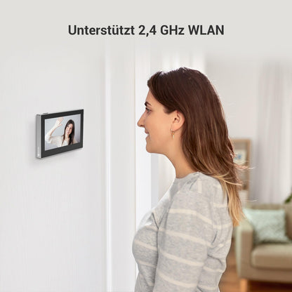 EZVIZ CP2 WLAN Türspion mit 4,3-Zoll-Farbbildschirm, Silber