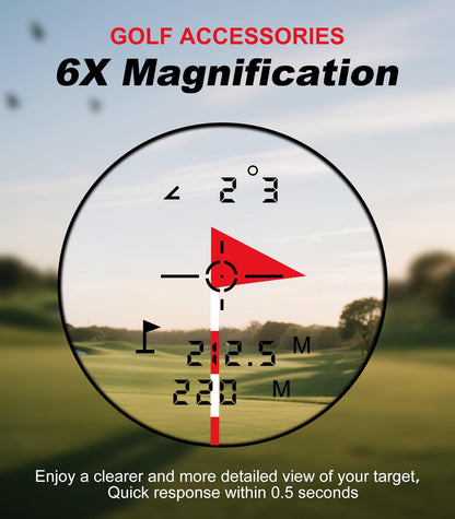Flagfront Golf Entfernungsmesser mit Slope, 1000 Yards Reichweite