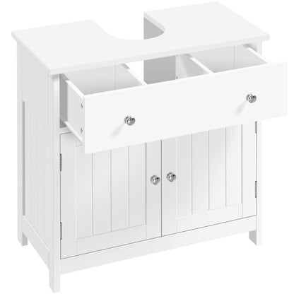Yaheetech Waschbeckenunterschrank Landhausstil 60x30x60 cm