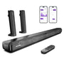 ULTIMEA Apollo S40 Pro 2.2 Soundbar - teilbar, app-gesteuert. Teilbare, schwarze Soundbar für optimierten TV-Sound.