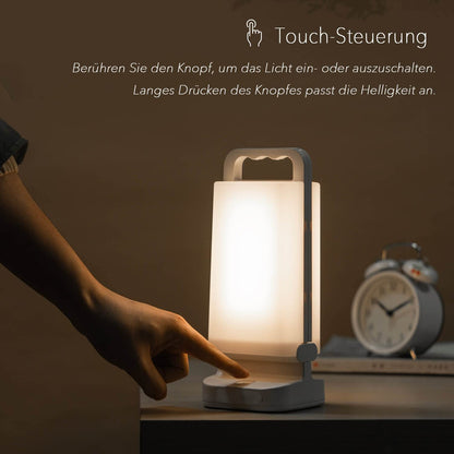 Lepwings LED Campinglampe Solar, dimmbar, 6000 mAh, IPX4