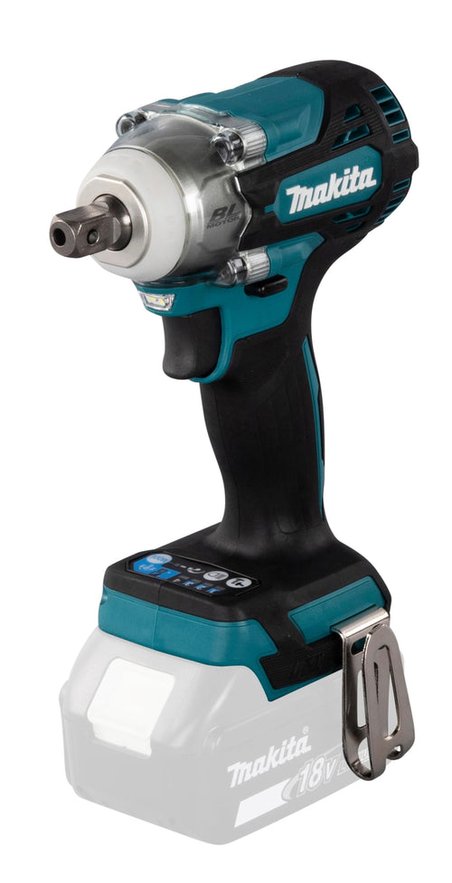 Makita DTW301Z Akku-Schlagschrauber 18V – ohne Akku/Ladegerät. Blauer Pistolengriff, schwarze Akzente. Zum schnellen Anziehen/Lösen von Schrauben/Muttern mit hohem Drehmoment.
