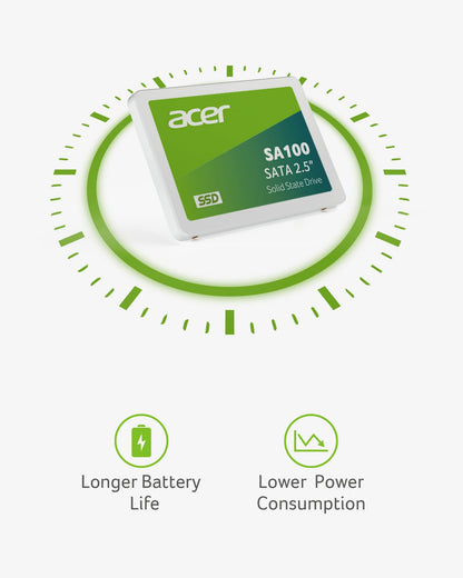 Acer SA100 960GB SATA III 2,5 Zoll SSD – Internes Solid State Drive