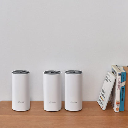 TP-Link Deco E4 Mesh WLAN System AC1200 - 3er Pack Weiss
