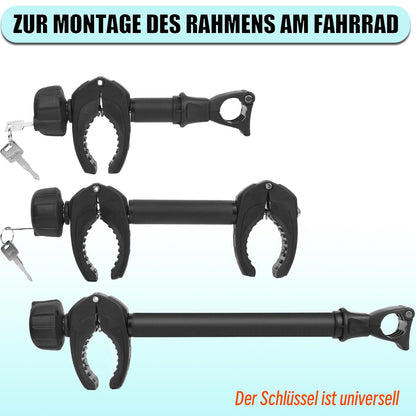 Warmfay Ersatz-Rahmenhalter abschliessbar, 3 Stück für Heckträger