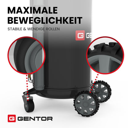 Ölauffangbehälter 80L mobil – 5 Absaugsonden für Kfz Ölwechsel