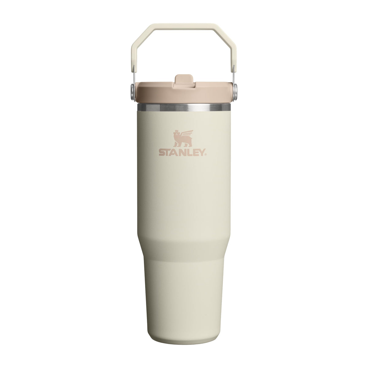 Stanley 1913 Flip Straw Tumbler Trinkflasche 0.89 L Cream mit klappbarem Strohhalm und Tragegriff
