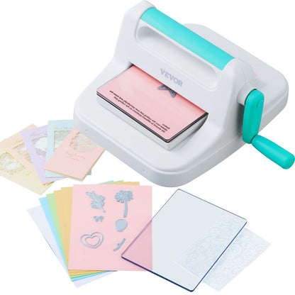 VEVOR My Life Handmade Stanz- Prägemaschine Scrapbooking Set 160mm. Kompaktes Gerät zum Stanzen und Prägen von Papier.