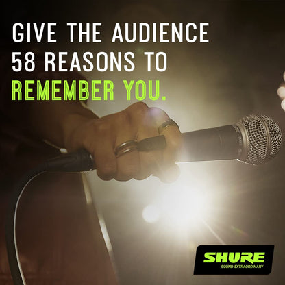Shure SM58-LC Dynamisches Gesangsmikrofon – ohne Kabel