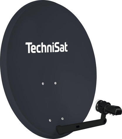 TechniSat TECHNITENNE 70 Satelliten-Schüssel 70 cm 4 Teilnehmer anthrazit. Empfängt Satellitensignale für 4 Teilnehmer.