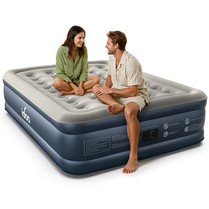 iDOO Luftmatratze Selbstaufblasend 2 Personen - 152x203x46cm. Rechteckige, selbstaufblasende Matratze für Gäste oder Camping.