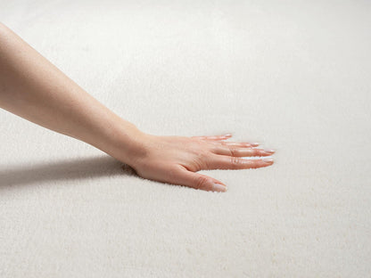 Mias Teppiche Taos Kurzflor-Teppich in Felloptik, Creme, 200 x 280 cm