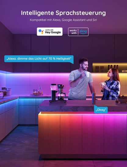 Govee LED Strip RGBIC Pro 10m, smarter LED Streifen mit App-Steuerung