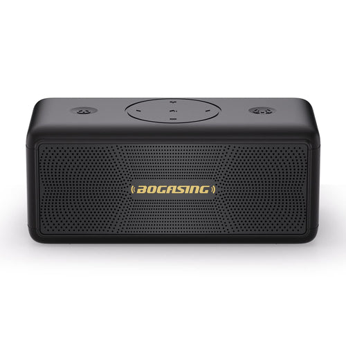 BOGASING M5 Bluetooth Lautsprecher, tragbar, 40W, IPX7, Schwarz – kabellose Musikwiedergabe unterwegs
