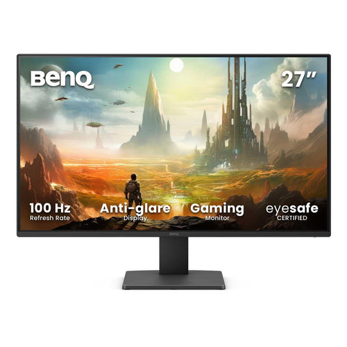 BenQ GW2791E Eye-Care Monitor - 27 Zoll FHD IPS 100Hz: Rechteckiger, schwarzer Monitor zur visuellen Datendarstellung.