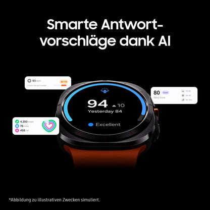 Samsung Galaxy Watch Ultra (2025) Smartwatch LTE, 47 mm, Titanium Gray