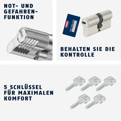ABUS Profilzylinder D6XNP 35/50 mit Not- und Gefahrenfunktion
