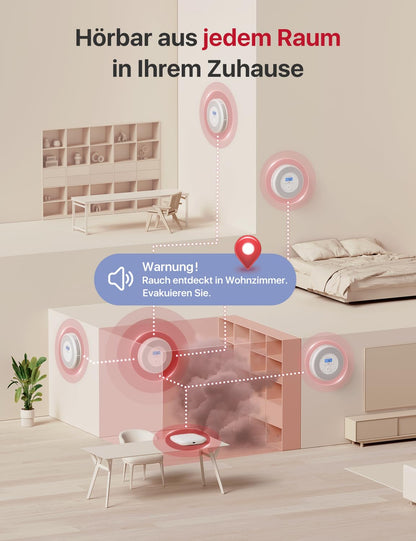 X-Sense Rauch- und CO-Melder XP0A-MR mit Sprachalarm, 2 Stück