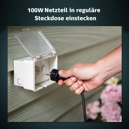 Philips Hue Stromversorgung für Aussenbereich 100W - Schwarz