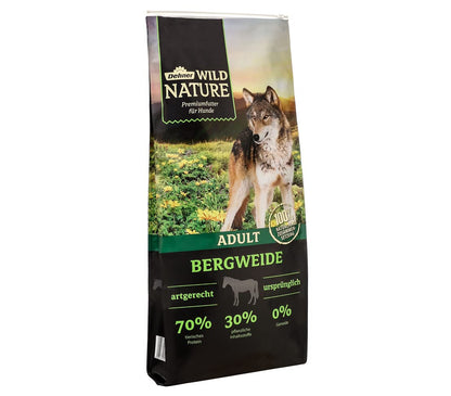 Dehner Wild Nature Bergweide Adult Hundetrockenfutter mit Pferd 12 kg, getreidefrei