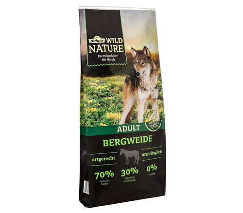 Dehner Wild Nature Bergweide Adult Hundetrockenfutter mit Pferd 12 kg, getreidefrei