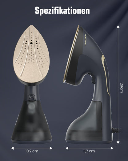 BEAUTURAL Dampfglätter & Bügeleisen 2-in-1, 1500 W, 200 ml