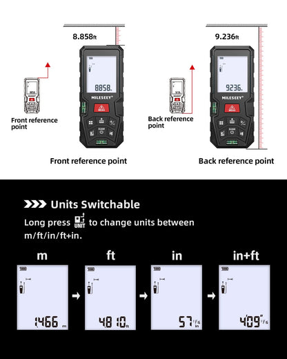 MiLESEEY D5T Laser-Entfernungsmesser 100 m, ±2 mm Genauigkeit