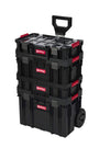 Q-Brick Mobiler Werkzeugtrolley Werkstattkoffer Set – XL. Schwarzes Modulsystem. Für Werkzeugtransport und -lagerung.