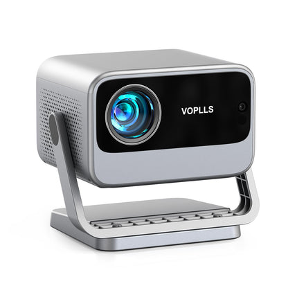 VOPLLS Smart Beamer Projektor - Full HD Netflix Dolby Autofokus. Kompakter Projektor für Full HD Bildprojektion, Smart-Funktionen, Autofokus.
