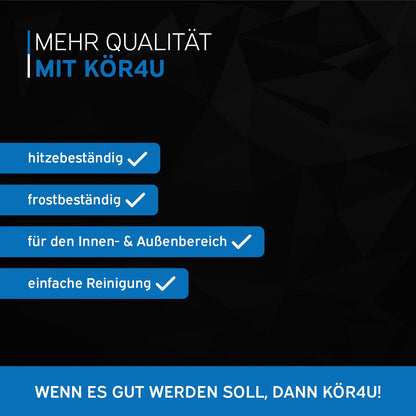 kör4u Ausgussbecken weiss 50 cm aus emailliertem Stahl, inkl. Stopfen