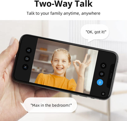 aosu 4MP Innen WLAN Überwachungskamera Homekit - 2er Set
